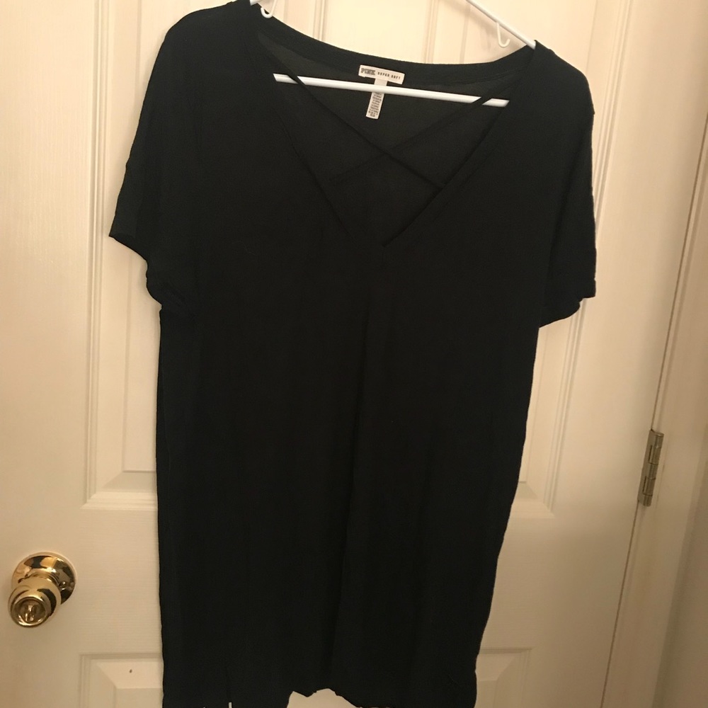 PINK Victoria’s Secret Strappy V-neck Tee